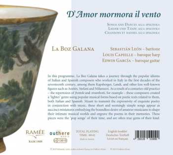 CD La Boz Galana: D'Amor Mormora Il Vento