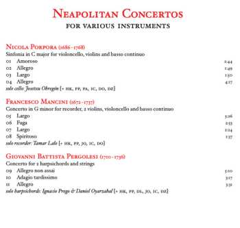 CD Josetxu Obregón: Neapolitan Concertos For Various Instruments