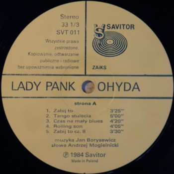 LP Lady Pank: Ohyda
