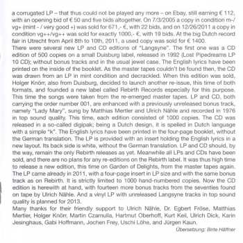 CD Langsyne: Langsyne