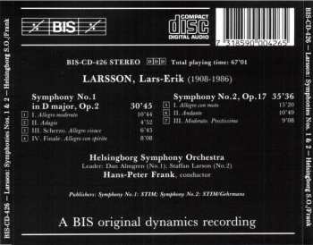 CD Helsingborgs Symfoniorkester: Symphony No. 1 In D Major, Op. 2, Symphony No. 2, Op. 17