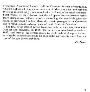 2CD Lars-Erik Larsson: Twelve Concertinos, Op.45