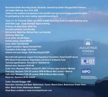 CD Michala Petri: [Blue] (Compositions And Arrangements By Lars Hannibal)