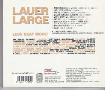CD Lauer Large: Less Beat More!