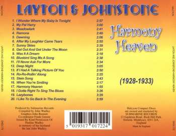 CD Layton And Johnstone: Harmony Heaven: American Duetists With Piano