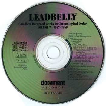 CD Leadbelly: Complete Recorded Works In Chronological Order: Volume 7 (1947–1949)