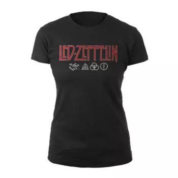 T-Shirt Frauen Logo Led Zeppelin & Symbols