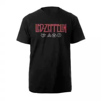 T-Shirt Logo Led Zeppelin & Symbols