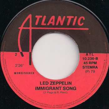 SP Led Zeppelin: Whole Lotta Love / Immigrant Song