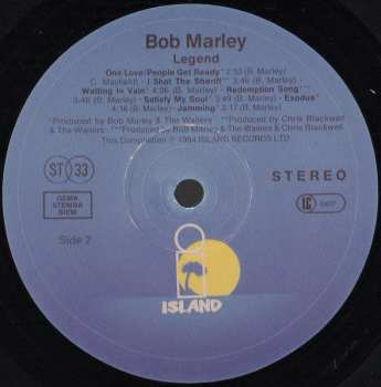 LP Bob Marley & The Wailers: Legend - The Best Of Bob Marley And The Wailers