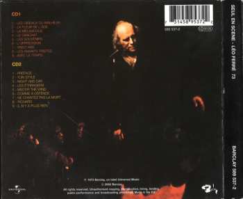 2CD Léo Ferré: Seul En Scène Léo Ferré 73
