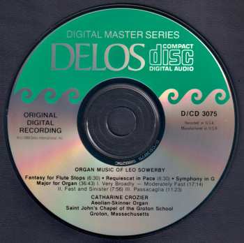 CD Leo Sowerby: Organ Music Of Leo Sowerby