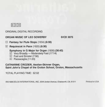 CD Leo Sowerby: Organ Music Of Leo Sowerby