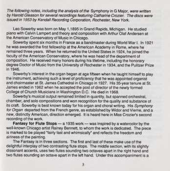 CD Leo Sowerby: Organ Music Of Leo Sowerby