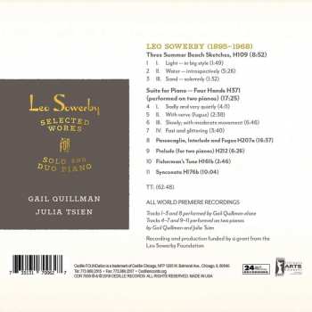 CD Leo Sowerby: Selected Works: Solo And Duo Piano