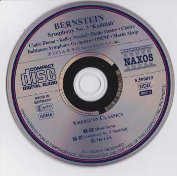 8CD/DVD Leonard Bernstein: Leonard Bernstein 1918 - 1990 / Marin Alsop - The Complete Naxos Recordings