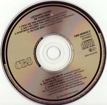 CD Leonard Cohen: I'm Your Man