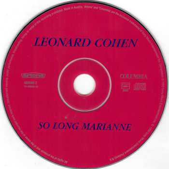 CD Leonard Cohen: So Long Marianne