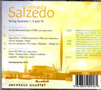 CD Archaeus Quartet: String Quartets 1, 5 And 10