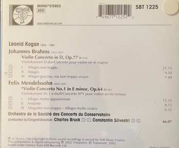 CD Leonid Kogan: Brahms, Mendelssohn Violin Concertos