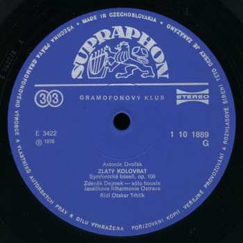 LP Antonín Dvořák: Taras Bulba / Zlatý Kolovrat