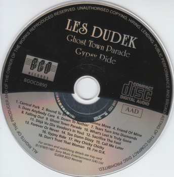 CD Les Dudek: Ghost Town Parade/Gypsy Ride