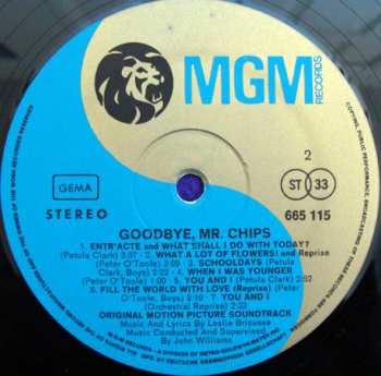 LP John Williams: Goodbye, Mr. Chips