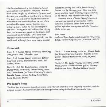 CD Lester Young: Lester Leaps Again - Original Recordings 1942-1944