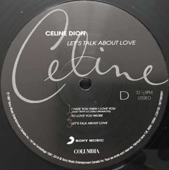 2LP Céline Dion: Let's Talk About Love