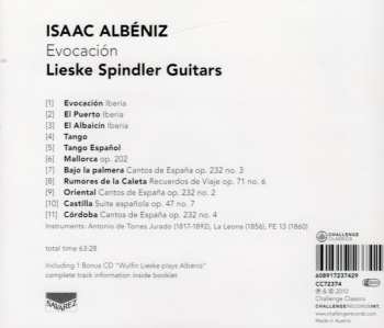2CD Lieske Spindler Guitars: Isaac Albéniz: Evocación