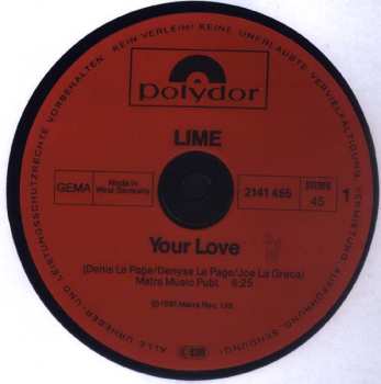 LP Lime: Your Love / Agent 406