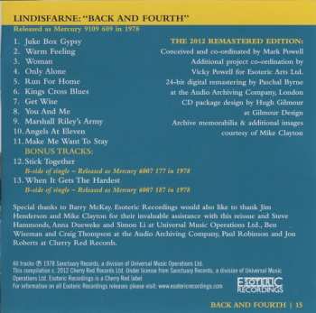 CD Lindisfarne: Back And Fourth