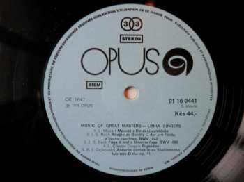 LP Linha Singers: Music Of Great Masters
