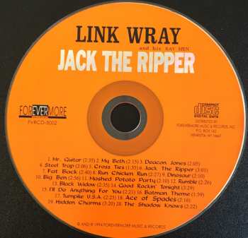 CD Link Wray And His Ray Men: Jack The Ripper