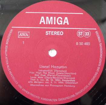 LP Lionel Hampton: Lionel Hampton
