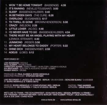 CD Lisa Bassenge: Won't Be Home Tonight... (Live)