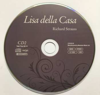 4CD Wolfgang Amadeus Mozart: Lisa Della Casa