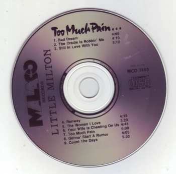 CD Little Milton: Too Much Pain…