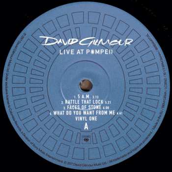 4LP/Box Set David Gilmour: Live At Pompeii