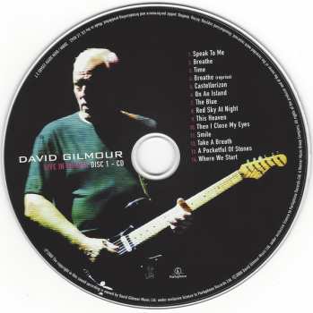 2CD/DVD/Box Set David Gilmour: Live In Gdańsk