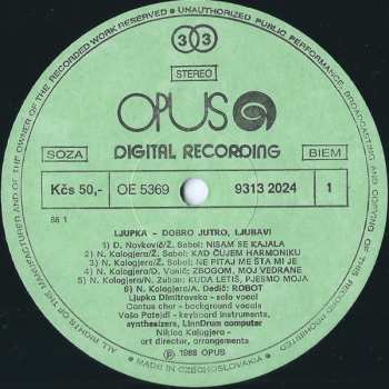 LP Ljupka Dimitrovska: Dobro Jutro, Ljubavi