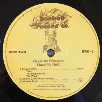 LP Lloyd McNeill: Elegia LTD