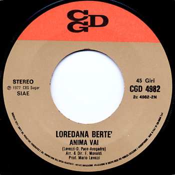 SP Loredana Bertè: Fiabe / Anima Vai