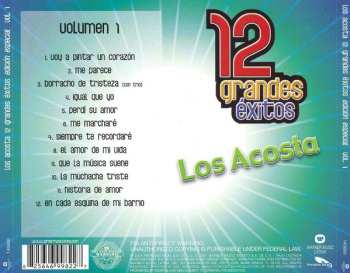 CD Los Acosta: 12 Grandes Éxitos Volumen 1 LTD