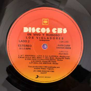 LP Los Violadores: En Vivo Y Ruidoso!