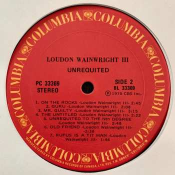 LP Loudon Wainwright III: Unrequited
