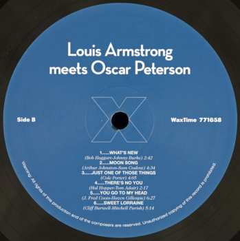 LP Louis Armstrong: Louis Armstrong Meets Oscar Peterson LTD