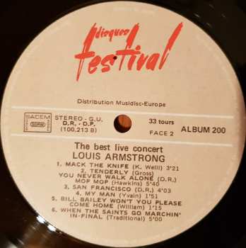 4LP/Box Set Louis Armstrong: The Two Greatest Concerts