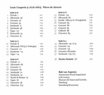 SACD Bob van Asperen: Preludes De Mr Couperin