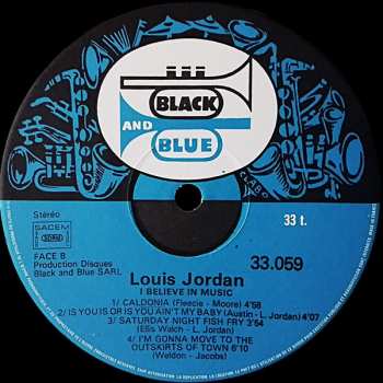 CD Louis Jordan: I Believe In Music